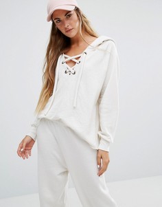 Свитшот с решеткой из лямок Wildfox - Белый