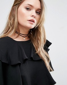 Ожерелье-чокер Reclaimed Vintage - Черный