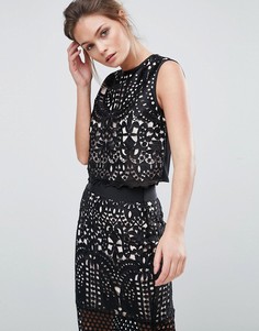 Кружевной топ Ted Baker - Черный