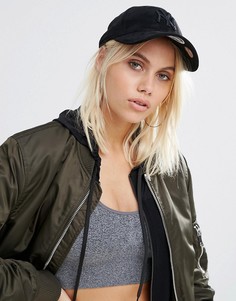 Черная замшевая кепка New Era 9 Forty - Черный