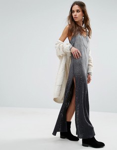 Платье макси с эффектом деграде Free People Galaxy - Черный