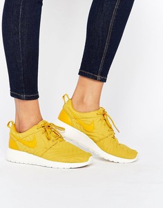 Золотистые кроссовки Nike Roshe Premium - Золотой