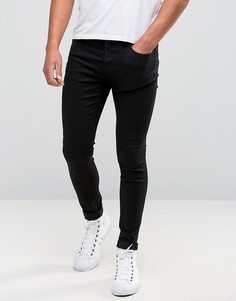 Черные зауженные джинсы Selected Homme Plus - Черный