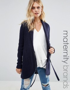 Вязаный кардиган Mamalicious - Темно-синий Mama.Licious