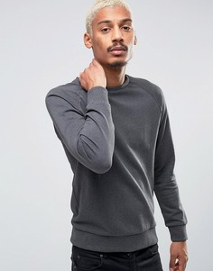 Свитшот с круглым вырезом и рукавами реглан Esprit - Черный