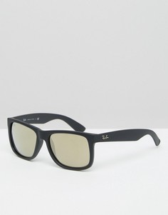 Вайфареры с зеркальными линзами Ray-Ban 0RB4165 - Черный
