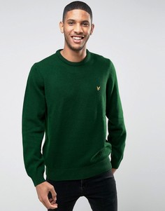 Зеленый джемпер из овечьей шерсти Lyle &amp; Scott - Зеленый