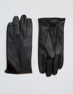 Черные кожаные перчатки Barneys Classic - Черный Barneys Originals