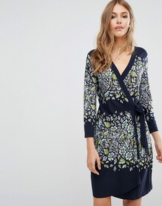 Платье с запахом и принтом BCBG MAXAZRIA - Мульти