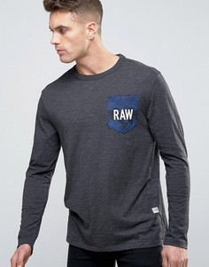 Футболка с логотипом на кармане G-Star - Черный