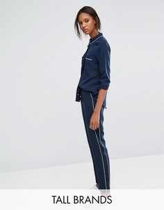 Джоггеры с окантовкой Vero Moda Tall - Темно-синий