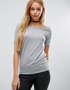 Футболка с драпировкой сзади Daisy Street - Серый