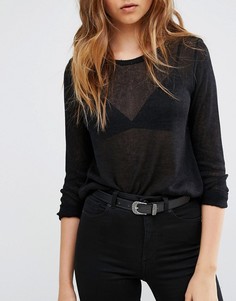 Ремень для джинсов Pieces - Черный