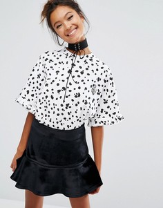 Футболка Lazy Oaf X Disney 101 Dalmatians Cruella - Белый