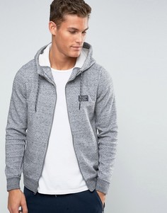 Серый худи на молнии с подкладкой из искусственного меха Abercrombie &amp; Fitch - Серый