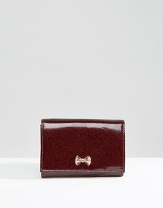 Маленький блестящий кошелек красного цвета Ted Baker - Фиолетовый