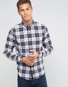 Черно-белая рубашка на пуговицах в шотландскую клетку Abercrombie & Fitch - Черный