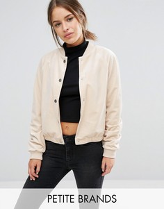 Бархатная куртка-пилот Vero Moda Petite - Кремовый