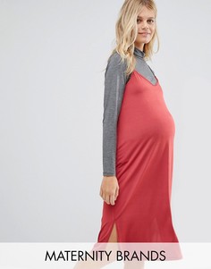 Платье-комбинация 2-в-1 для кормления Bluebelle Maternity - Красный