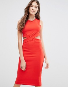 Платье-футляр с вырезами Wal G - Красный