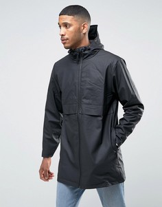 Длинный дождевик с термоподкладкой Rains Mile - Черный