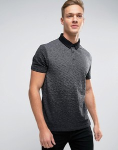 Футболка-поло с эффектом омбре Burton Menswear - Серый
