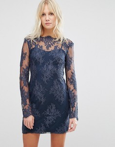 Платье с длинными рукавами Stylestalker Katara - Темно-синий