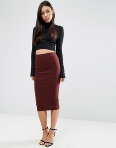 Длинная юбка-карандаш ASOS - Красный