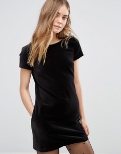 Бархатное цельнокройное платье Jack Wills - Черный