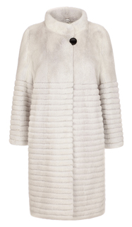 Шуба  из меха аукционной норки KOPENHAGEN FUR BURGUNDY QUALITY Fellicci
