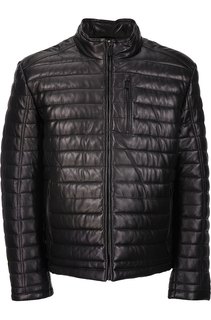 Кожаный пуховик Urban Fashion For Men