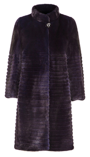 Шуба из аукционного  меха норки KOPENHAGEN FUR BURGUNDY QUALITY Fellicci