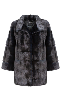 Шуба из аукционного меха норки SAGA furs Fellicci