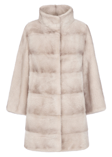 Укороченная шуба  из меха норки Flaumfeder