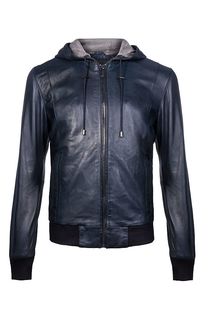 Кожаная куртка-бомбер Urban Fashion For Men