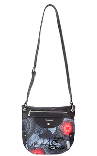 комбинированная сумка из экокожи и текстиля Desigual