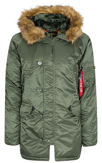 утепленная куртка с отделкой из искусственного меха Alpha Industries