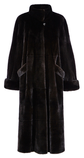 Роскошное длинное пальто из меха аукционной норки BLACKGLAMA Soulis Furs