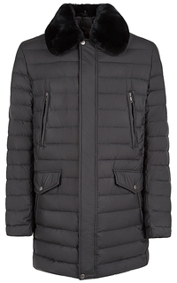 куртка на натуральном пуху с мехом кролика Al Franco