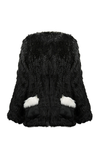 Жакет из вязаного меха кролика Virtuale Fur Collection