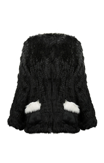 Жакет из вязаного меха кролика Virtuale Fur Collection
