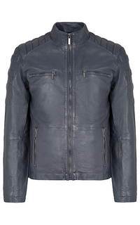 куртка из натуральной кожи на синтепоне Urban Fashion For Men