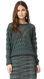 Однотонный вязаный свитер M Missoni