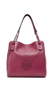 Объемная сумка с короткими ручками Harper Tory Burch