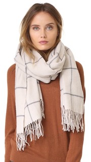 Шарф-накидка в крупную клетку Madewell