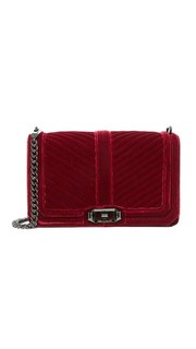 Бархатная сумка через плечо Love Rebecca Minkoff
