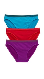 Набор Pure из трех бесшовных трусиков-бикини Calvin Klein Underwear