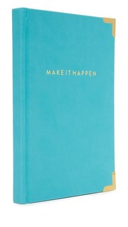 Записная книжка Make It Happen с золотистыми уголками Gift Boutique