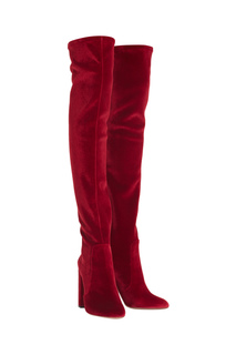 Бархатные сапоги Velvet Thigh High Aquazzura