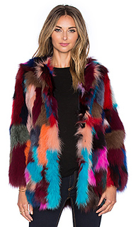 Меховая куртка dyed fox belly fur - jocelyn
